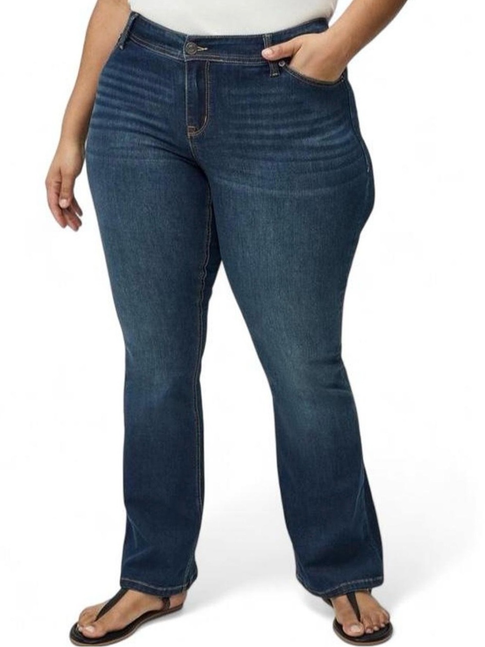 Torrid Jeans Sz 26XS Luxe Slim Bootcut Super Stretch Classic Dark Wash Casual